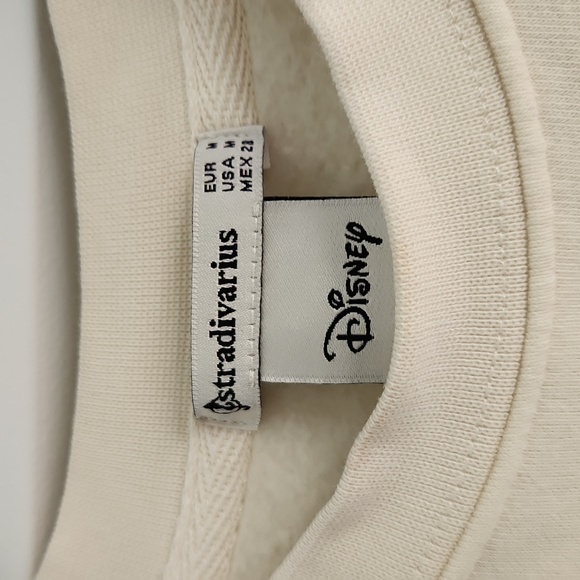 🐭Stradivarius🐭 Mickey Mouse Sweatshirt in cream, size M - Picture 5 of 9